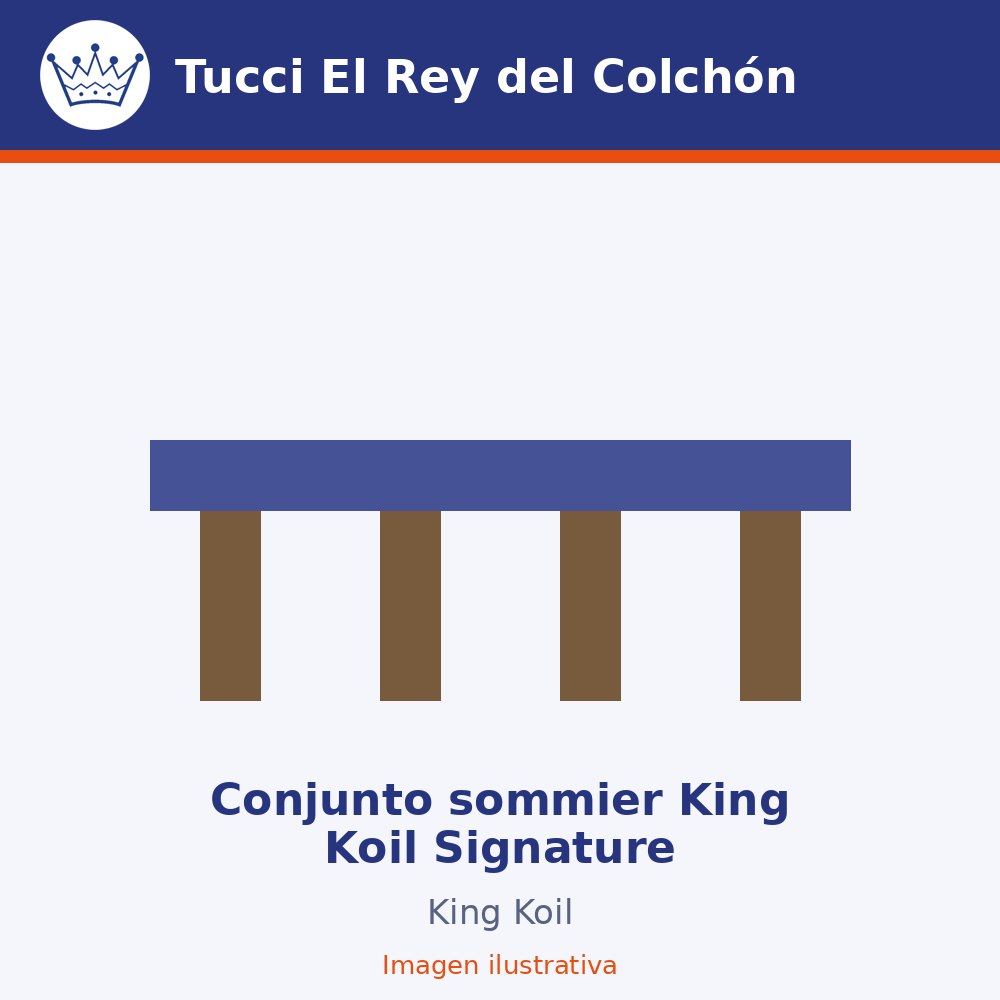 Conjunto sommier King Koil Signature