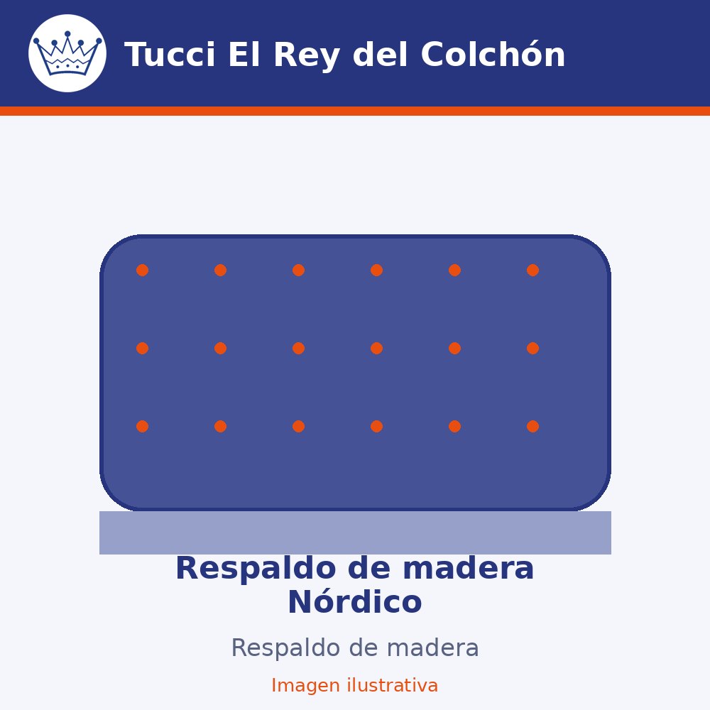 Respaldo de madera Nórdico