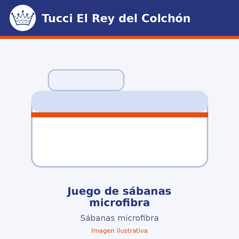 Juego de sábanas microfibra