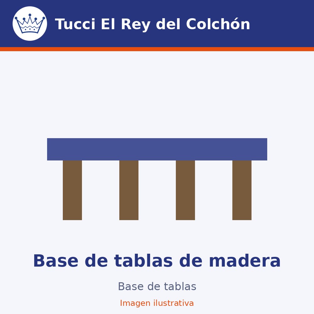 Base de tablas de madera