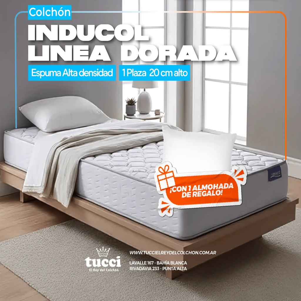 Colchón Inducol Linea Dorada 20