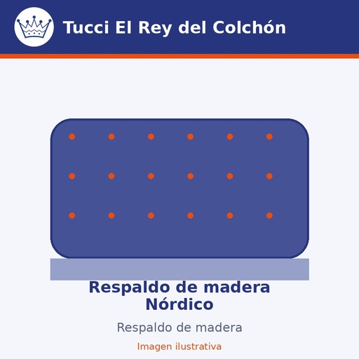 Respaldo de madera Nórdico