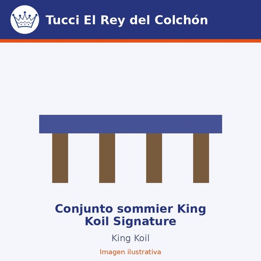 Conjunto sommier King Koil Signature