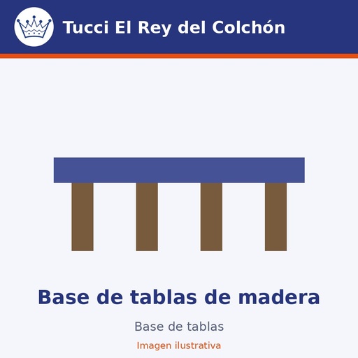 Base de tablas de madera