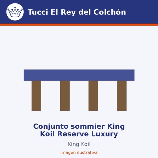 Conjunto sommier King Koil Reserve Luxury