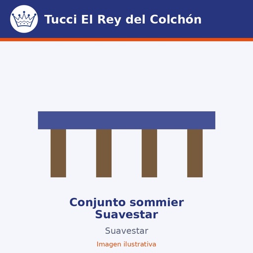 Conjunto sommier Suavestar Negro
